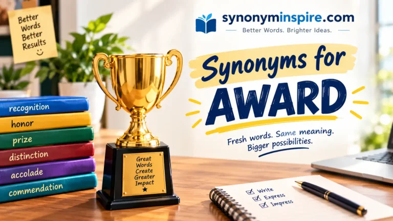 synonyms for award
