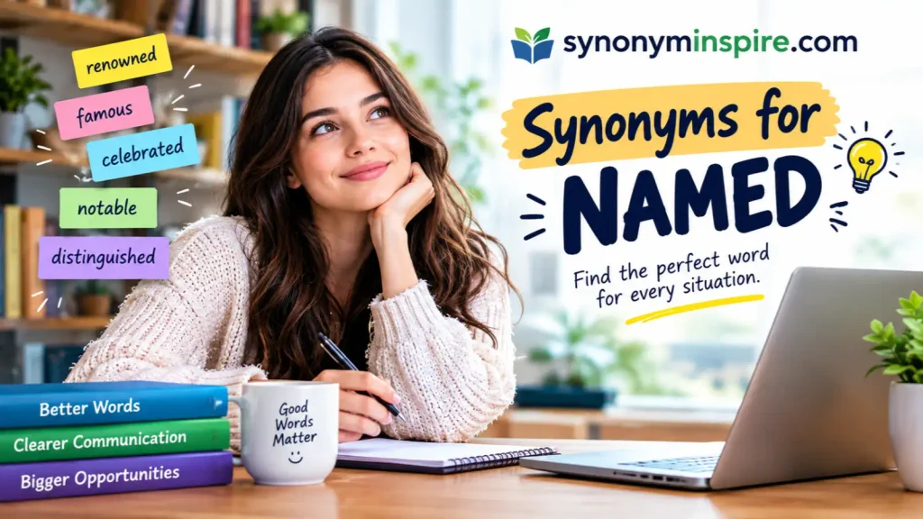 synonyms for named