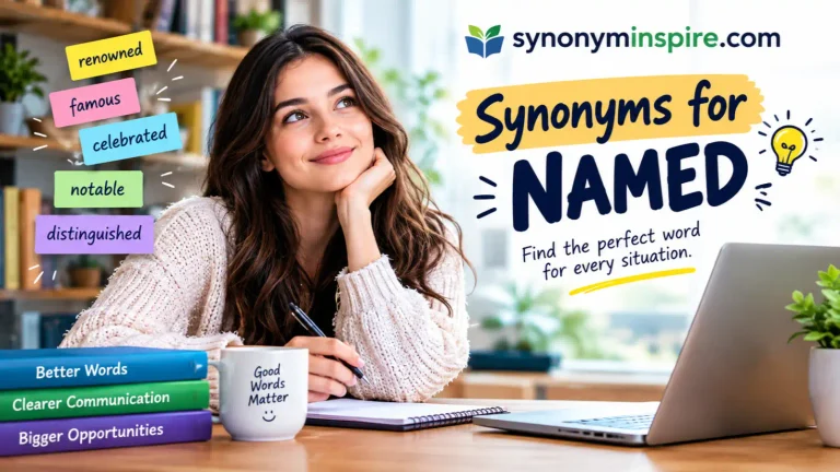 synonyms for named