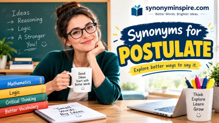 synonyms for postulate