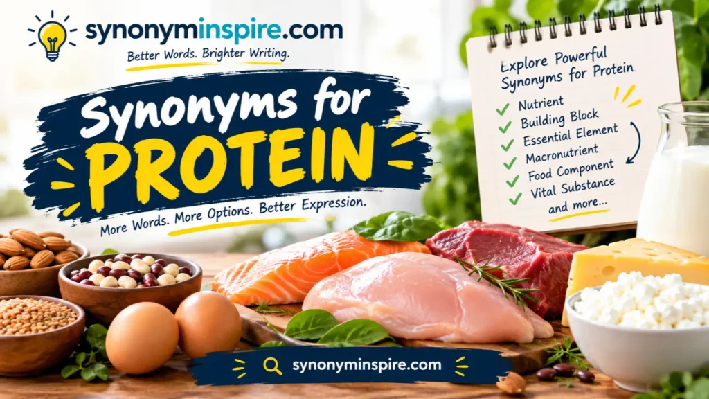 synonyms for protein
