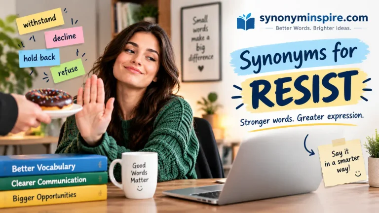 synonyms for resist