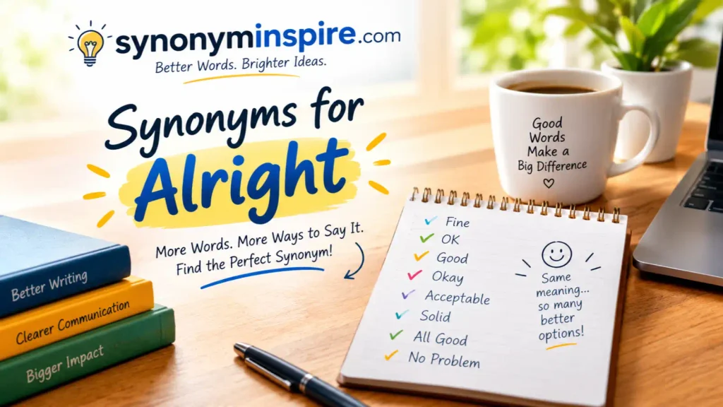 synonyms for alright