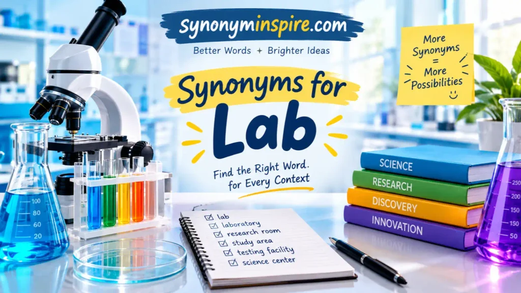 synonyms for lab