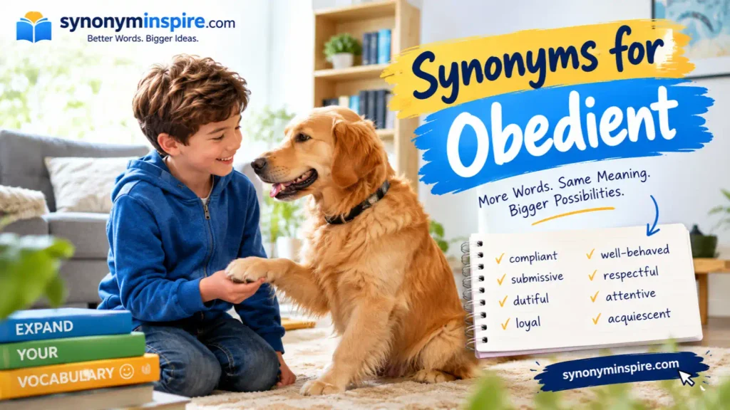 synonyms for obedient