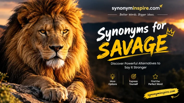 synonyms for savage