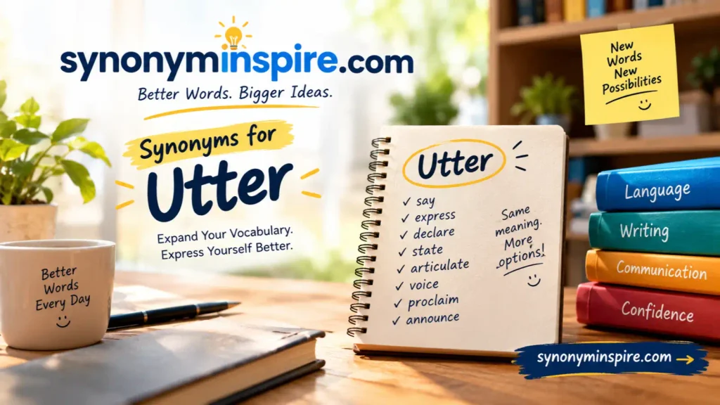 synonyms for utter